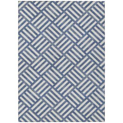 Addison Rugs Chantille ACN620 Navy 9' x 12' Indoor Outdoor Area Rug, Easy Clean, Machine Washable, Non Shedding, Bedroom, Living Room, Dining Room, Kitchen, Patio Rug