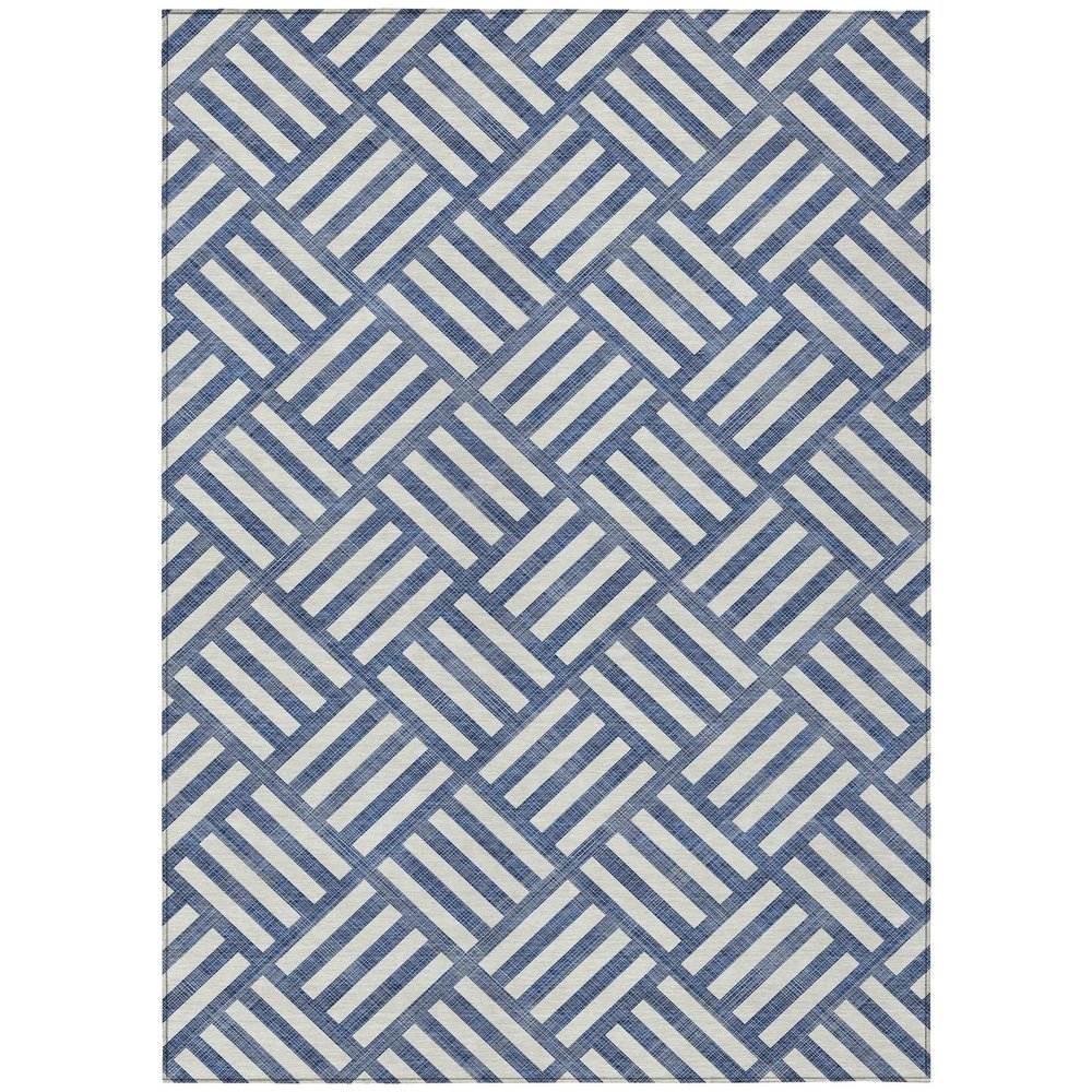 Addison Rugs Chantille ACN620 Navy 9' x 12' Indoor Outdoor Area Rug, Easy Clean, Machine Washable, Non Shedding, Bedroom, Living Room, Dining Room, Kitchen, Patio Rug