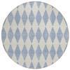 Addison Rugs Chantille ACN578 Sky 8' x 8' Indoor Outdoor Round Rug, Easy Clean, Machine Washable, Non Shedding, Bedroom, Living Room, Dining Room, Kitchen, Patio Rug view 1