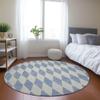 Addison Rugs Chantille ACN578 Sky 8' x 8' Indoor Outdoor Round Rug, Easy Clean, Machine Washable, Non Shedding, Bedroom, Living Room, Dining Room, Kitchen, Patio Rug view 2