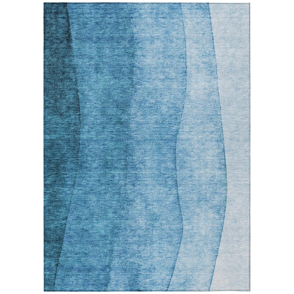 Addison Rugs Chantille ACN625 Teal 8' x 10' Indoor Outdoor Area Rug, Easy Clean, Machine Washable, Non Shedding, Bedroom, Living Room, Dining Room, Kitchen, Patio Rug