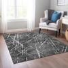 Addison Rugs Chantille ACN628 Charcoal 9' x 12' Indoor Outdoor Area Rug, Easy Clean, Machine Washable, Non Shedding, Bedroom, Living Room, Dining Room, Kitchen, Patio Rug view 2