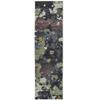 2' X 10' Navy and Green Abstract Power Loom Stain Resistant Runner Rug view 1