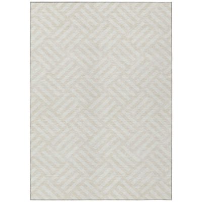 Addison Rugs Chantille ACN620 Ivory 3' x 5' Indoor Outdoor Area Rug, Easy Clean, Machine Washable, Non Shedding, Bedroom, Living Room, Dining Room, Kitchen, Patio Rug