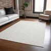 Addison Rugs Chantille ACN620 Ivory 3' x 5' Indoor Outdoor Area Rug, Easy Clean, Machine Washable, Non Shedding, Bedroom, Living Room, Dining Room, Kitchen, Patio Rug view 2