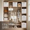 DECOMOMO Felt Storage Bins, 13 inch Cube Storage Bins with Labels for Organization (Cube 13" / 6pcs, Beige) view 4