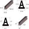 Wall Mounted Menu Rails, Cafe Wall Menu, Changeabe Letter Board, Barbershop Menu, Changeable Menu Rails (5 rails) view 2