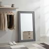Frame My Mirror Grey Framed Mirror, 20" x 54" Mirror for Bathroom, Wood Frame, True Reflections Glass, Dark Grey Finish, Porter Design, Hangs Horizontally or Vertically, Made in USA view 4