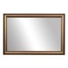 Frame My Mirror Brown Framed Mirror, 22" x 30" Mirror for Bathroom, Wood Frame, True Reflections Glass, Bronze Finish, Oxfordshire Design, Hangs Horizontally or Vertically, Made in USA view 1