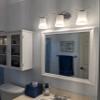 Frame My Mirror White Framed Mirror, 20" x 36" Mirror for Bathroom, Wood Frame, True Reflections Glass, Pure White Finish, Woodford Design, Hangs Horizontally or Vertically, Made in USA view 2
