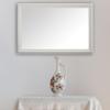 Frame My Mirror White Framed Mirror, 20" x 36" Mirror for Bathroom, Wood Frame, True Reflections Glass, Pure White Finish, Woodford Design, Hangs Horizontally or Vertically, Made in USA view 4