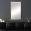 Frame My Mirror Gold Bathroom Mirror for Wall, 26" x 32" Antique Gold Bathroom Vanity Mirror, Made in USA, Hangs Horizontally or Vertically, Kendall Design view 4