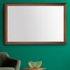 Frame My Mirror Brown Bathroom Mirror for Wall, 28" x 54" Bronze Bathroom Vanity Mirror, Made in USA, Hangs Horizontally or Vertically, Crenshaw Design view 1