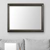 Frame My Mirror Silver Framed Mirror, 20" x 54" Mirror for Bathroom, Wood Frame, True Reflections Glass, Charcoal Finish, Oxfordshire Design, Hangs Horizontally or Vertically, Made in USA view 1