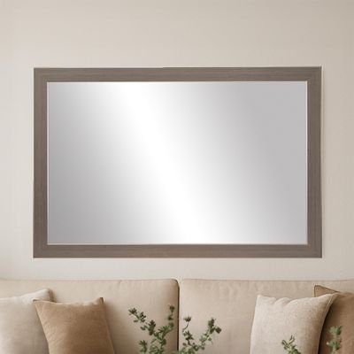 Frame My Mirror Gold Bathroom Mirror for Wall, 28" x 36" Gold Bathroom Vanity Mirror, Made in USA, Hangs Horizontally or Vertically, Meade Design