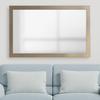 Frame My Mirror Gold Bathroom Mirror for Wall, 28" x 36" Gold Bathroom Vanity Mirror, Made in USA, Hangs Horizontally or Vertically, Meade Design view 4