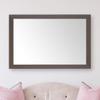 Frame My Mirror Brown Bathroom Mirror for Wall, 28" x 48" Espresso Textured Bathroom Vanity Mirror, Made in USA, Hangs Horizontally or Vertically, Meade Design view 1