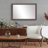Frame My Mirror Brown Bathroom Mirror for Wall, 28" x 48" Espresso Textured Bathroom Vanity Mirror, Made in USA, Hangs Horizontally or Vertically, Meade Design view 3