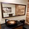 Frame My Mirror Brown Bathroom Mirror for Wall, 28" x 48" Espresso Textured Bathroom Vanity Mirror, Made in USA, Hangs Horizontally or Vertically, Meade Design view 4