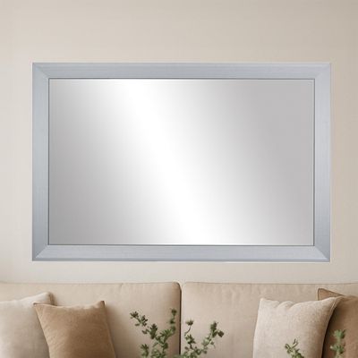 Frame My Mirror Silver Bathroom Mirror for Wall, 20" x 24" Chrome Bathroom Vanity Mirror, Made in USA, Hangs Horizontally or Vertically, Larue Design