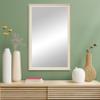 Frame My Mirror Ivory Bathroom Mirror for Wall, 20" x 48" Antique White Bathroom Vanity Mirror, Made in USA, Hangs Horizontally or Vertically, Kendall Design view 3