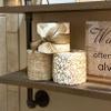Decorative Toilet Paper Covers, 9 Paper Wraps, 3 of Each of the Designs, Fits Any Size Toilet Paper Roll (Pattern: Burlap Frond) view 3