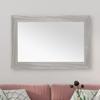 Frame My Mirror Grey Framed Mirror, 20" x 36" Mirror for Bathroom, Wood Frame, True Reflections Glass, Driftwood Textured Finish, Pendleton Design, Hangs Horizontally or Vertically, Made in USA view 1