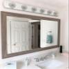 Frame My Mirror Grey Framed Mirror, 20" x 36" Mirror for Bathroom, Wood Frame, True Reflections Glass, Driftwood Textured Finish, Pendleton Design, Hangs Horizontally or Vertically, Made in USA view 2