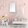 Frame My Mirror Silver Framed Mirror, 32" x 54" Mirror for Bathroom, Wood Frame, True Reflections Glass, Brushed Chrome Finish, Pendleton Design, Hangs Horizontally or Vertically, Made in USA view 3