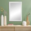 Frame My Mirror White Bathroom Mirror for Wall, 26" x 32" White Bathroom Vanity Mirror, Made in USA, Hangs Horizontally or Vertically, Morgan Design view 2