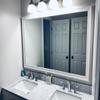 Frame My Mirror White Bathroom Mirror for Wall, 26" x 32" White Bathroom Vanity Mirror, Made in USA, Hangs Horizontally or Vertically, Morgan Design view 3