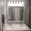 Frame My Mirror White Bathroom Mirror for Wall, 26" x 32" White Bathroom Vanity Mirror, Made in USA, Hangs Horizontally or Vertically, Morgan Design view 4