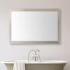 Frame My Mirror Silver Bathroom Mirror for Wall, 28" x 36" Satin Nickel Bathroom Vanity Mirror, Made in USA, Hangs Horizontally or Vertically, Meade Design view 1
