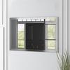 Frame My Mirror Silver Bathroom Mirror for Wall, 28" x 36" Satin Nickel Bathroom Vanity Mirror, Made in USA, Hangs Horizontally or Vertically, Meade Design view 2