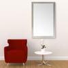 Frame My Mirror Silver Bathroom Mirror for Wall, 28" x 36" Satin Nickel Bathroom Vanity Mirror, Made in USA, Hangs Horizontally or Vertically, Meade Design view 3