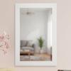 Frame My Mirror White Framed Mirror, 30" x 54" Mirror for Bathroom, Wood Frame, True Reflections Glass, Pure White Finish, Pendleton Design, Hangs Horizontally or Vertically, Made in USA view 3