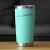 Bevvee Na Zdrowie - Polish Cheers - Insulated Coffee Tumbler Cup with Sliding Lid - Stainless Steel Insulated Mug - Cute Poland Themed Gifts or Party Decor for Women and Men - Teal view 2