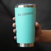Bevvee Na Zdrowie - Polish Cheers - Insulated Coffee Tumbler Cup with Sliding Lid - Stainless Steel Insulated Mug - Cute Poland Themed Gifts or Party Decor for Women and Men - Teal view 3