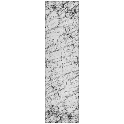 Addison Rugs Chantille ACN606 Black 2'3" x 7'6" Indoor Outdoor Hallway Runner Rug, Stain Resistant Washable Kitchen Area Carpet for Bathroom, Laundry and Bedroom Rug