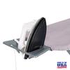 Ironing Board Full Size; Made in USA by Seymour Home Products (Light Grey). Includes Iron Rest, Cover & Pad | All-Steel Frame, 4 Heavy Duty Legs for Extra Support | Diamond Cut Mesh Top; Steam Flow view 3
