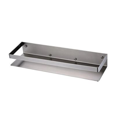 BAHELS Shower Caddy Bathroom Shelf, 304 Stainless Steel Shower Rack Corner Shelf, Square Bath Shower Shelf, Wall Mounted Black Storage Organizer Rack Bathroom Organizer (Color : Brushed)
