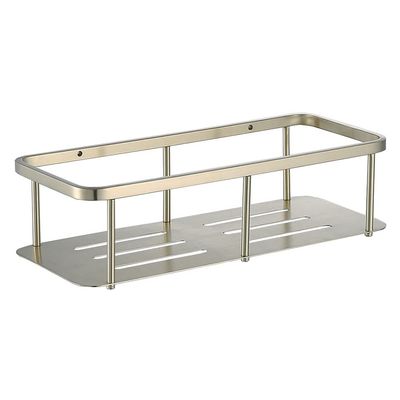 Shower Caddy Stainless Steel Shelves Bathroom Shower Shelf, Storage Rack, Bathroom Shelf, Wall Mount Shelf, Shampoo Holder Basket Bathroom Organizer (Color : Brushed Gold)