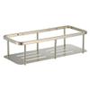 Shower Caddy Stainless Steel Shelves Bathroom Shower Shelf, Storage Rack, Bathroom Shelf, Wall Mount Shelf, Shampoo Holder Basket Bathroom Organizer (Color : Brushed Gold) view 1
