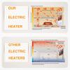 MegLob Art Electric Space Heater, Space-Saving Mural Wall Mount Heater, Modern Decorative Heating Panal for Room, Indooor 900W Graphene Heating Mural, with Remote and Thermostat,H view 3