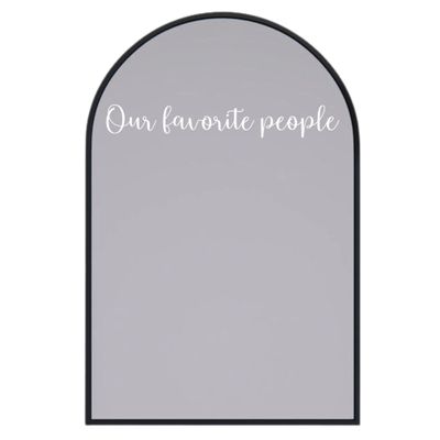 Our Favorite People Sticker - 18" x 3" Wedding Seating Chart Decal - Seating Chart Mirror Decal