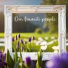 Our Favorite People Sticker - 18" x 3" Wedding Seating Chart Decal - Seating Chart Mirror Decal view 4