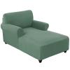Chaise Lounge Cover, Stretch Chaise Covers for Living Room Chaise Slipcover with Double Arm Chaise Lounge Slipcover for Bedroom Chaise Soft Sofa Cover (Grass Green) view 1