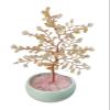 Crystal Tree Natural Yellow Crystal Lucky Tree Desktop Small Ornaments Handmade Decorations Peach Tree Gift Crystal Feng Shui Tree view 1