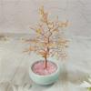 Crystal Tree Natural Yellow Crystal Lucky Tree Desktop Small Ornaments Handmade Decorations Peach Tree Gift Crystal Feng Shui Tree view 3