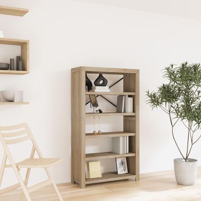 BaraSh 5-Tier Bookcase Office Furniture Bookshelf for Bedroom Bookshelve Office Bookcase 31.5"x11.8"x55.1" Solid Wood Acacia